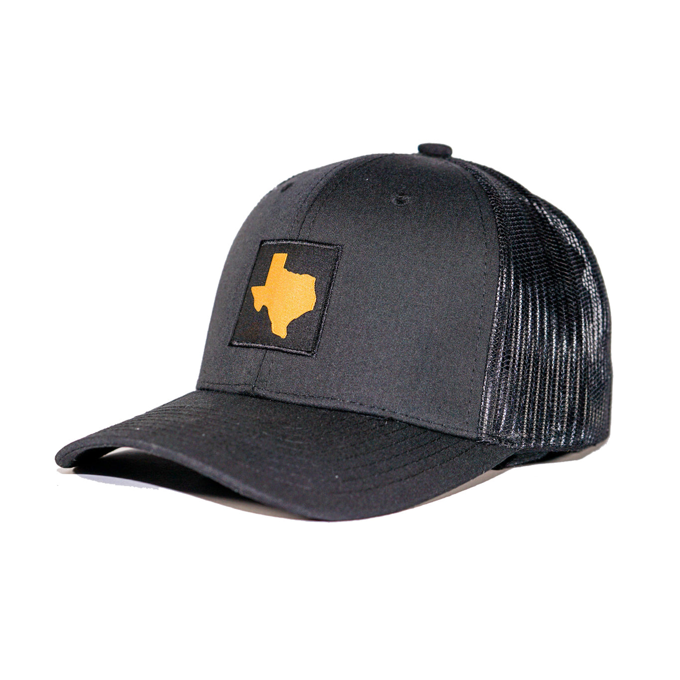 Texas Patch Trucker Ball Cap - Black