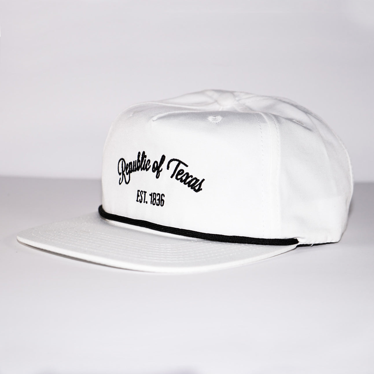 Republic of Texas Grampa Style Snap Back - White