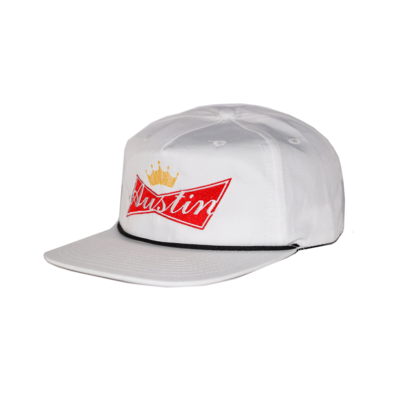 Bud Austin Tx Grampa Style Snap Back - White