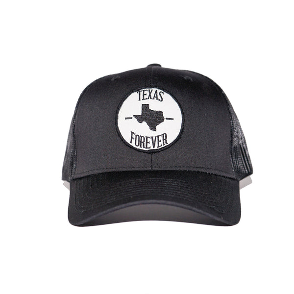 Texas Forever Trucker Ball Cap - Black