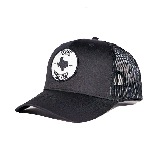 Texas Forever Trucker Ball Cap - Black