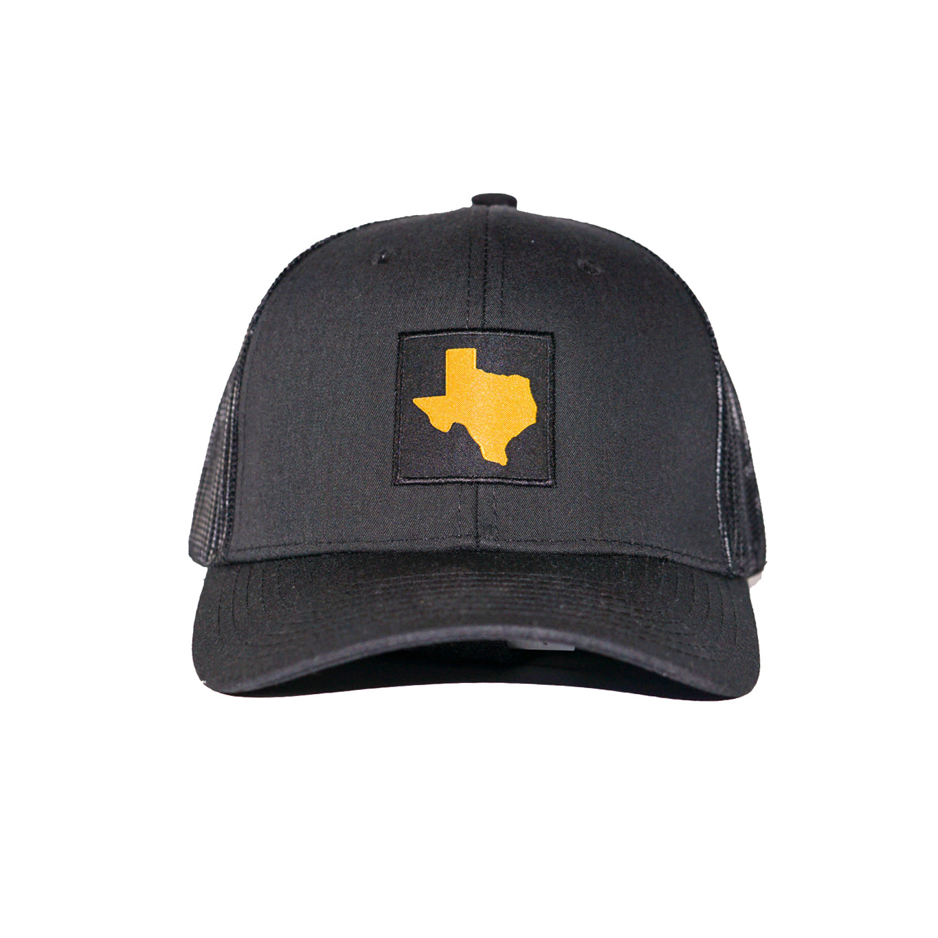 Texas Patch Trucker Ball Cap - Black