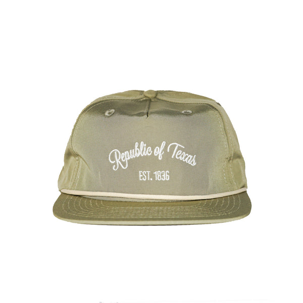 Republic of Texas Grampa Style Snap Back - Moss Green