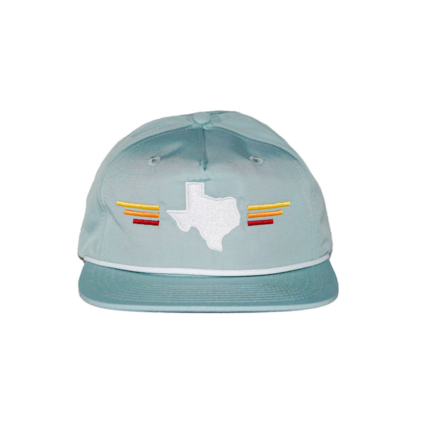 Texas Sunset Grampa Style Snap Back - Baby Blue
