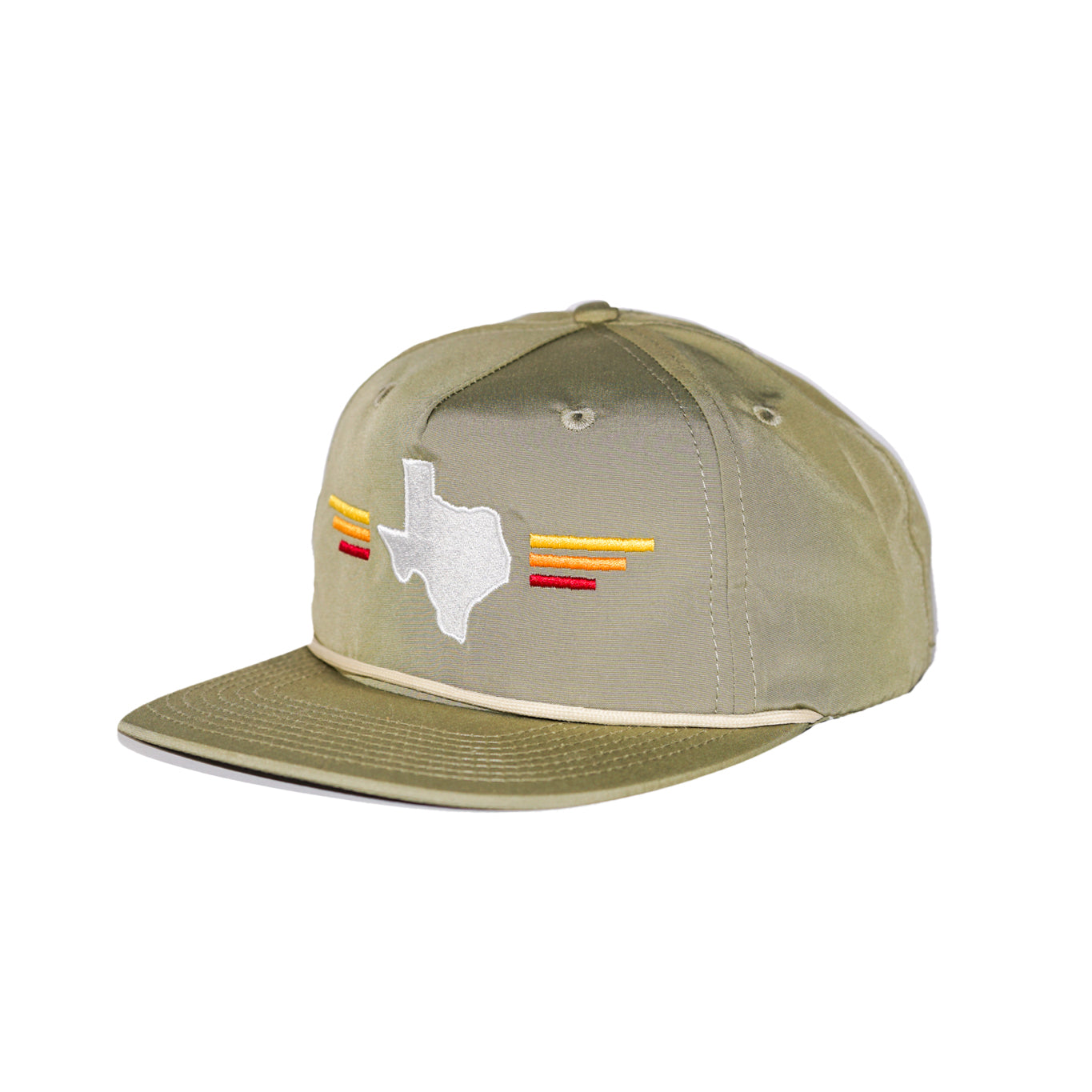 Texas Sunset Grampa Style Snap Back - Moss Green