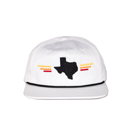 Texas Sunset Grampa Style Snap Back - White