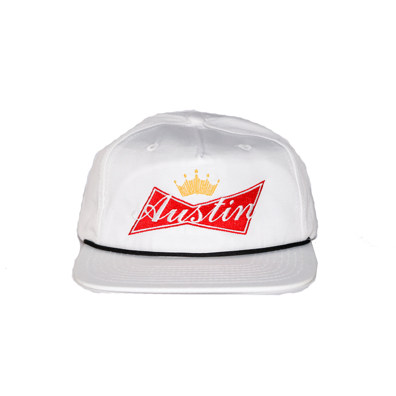 Bud Austin Tx Grampa Style Snap Back - White