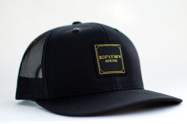 Austin Coordinates Black 6-Panel Snap Back