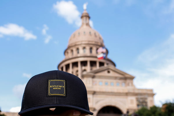 Austin Coordinates Black 6-Panel Snap Back