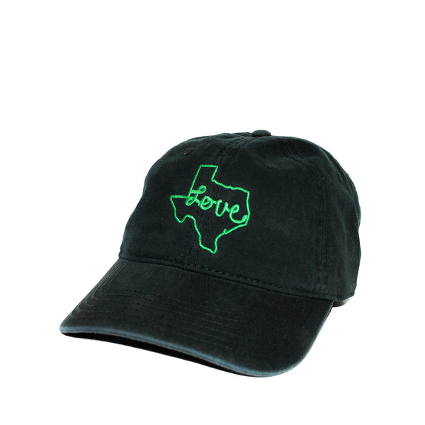 Love Texas Dad Hat Black Verde