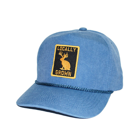 Locally Grown Gold Patched 5-Panel Blue