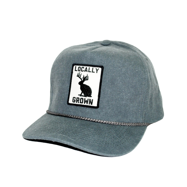 Locally Grown BW Patched 5-Panel Charcoal