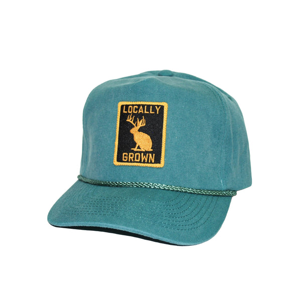 Locally Grown Gold Patched 5-Panel Green